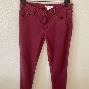 BCBG size 27 Maroon Jeans…Good Condition
